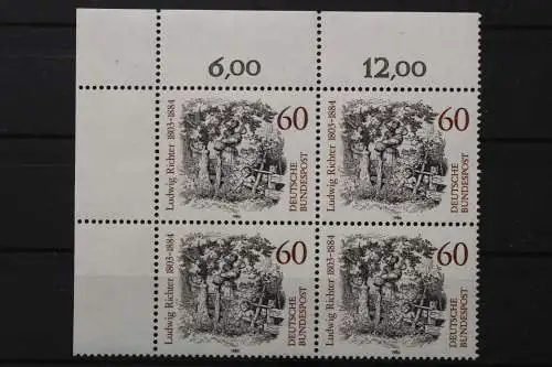 Deutschland, MiNr. 1213 Viererblock Ecke links oben, postfrisch - 204730