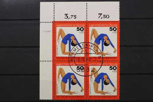 Deutschland (BRD), MiNr. 884, 4er Block, Ecke links oben, gestempelt - 648849