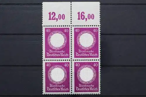 DR Dienst, MiNr. 142, 4er Block, OR 12,00/16,00, postfrisch - 652517