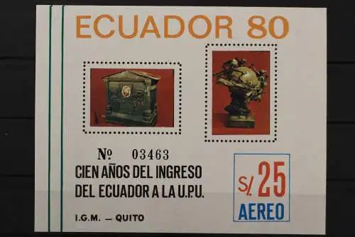 Ecuador, MiNr. Block 94, postfrisch - 649876