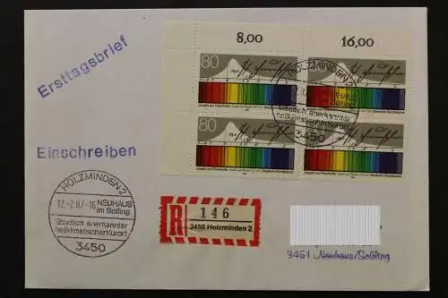 Deutschland (BRD), MiNr. 1313. Viererblock, Ecke links oben, EST - 648990