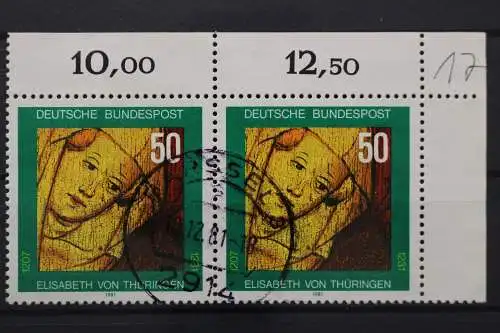 Deutschland (BRD), MiNr. 1114, WP, Ecke rechts oben, gestempelt - 651429