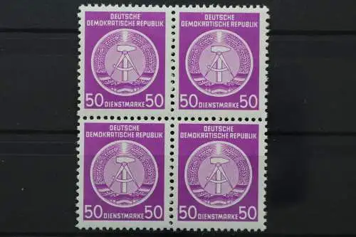 DDR Dienst A, MiNr. 14 x, Viererblock, postfrisch - 652611