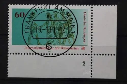 Deutschland (BRD), MiNr. 1083, Ecke rechts unten, FN 2, EST - 651327