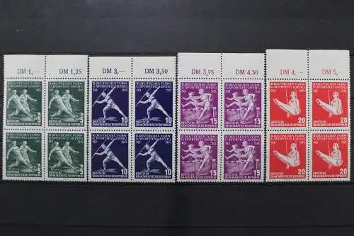 DDR, MiNr. 530-533, Viererblöck4, Oberrand, postfrisch - 653342