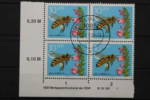 DDR, MiNr. 3296, Viererblock, Ecke links unten, DV 1, EST - 653297