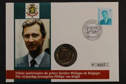 Belgien, Philippe, 1994, Numisbrief - 207416