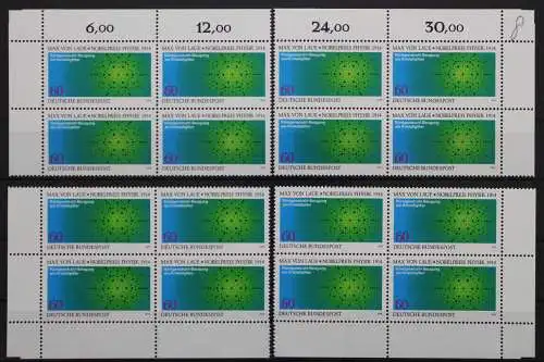 Deutschland (BRD), MiNr. 1021 Viererblock alle 4 Ecken, postfrisch - 207535