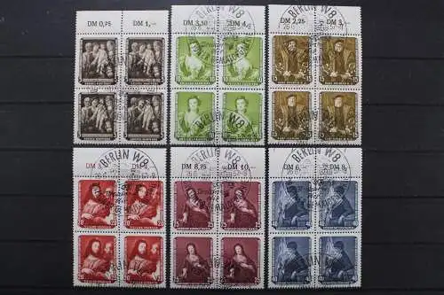 DDR, MiNr. 586-591, Viererblöcke, Oberrand, ESST - 653337