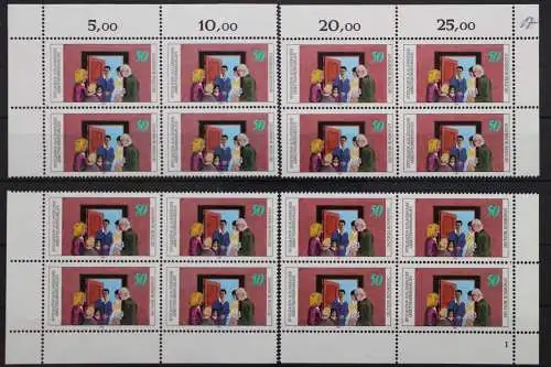 Deutschland (BRD), MiNr. 1086 Viererblock alle 4 Ecken FN 1, postfrisch - 207596