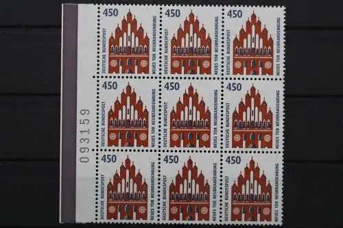 Deutschland, MiNr. 1623, 9er Block, li. Rand mit BZN, postfrisch - 653415