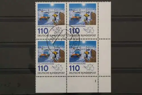 Deutschland, MiNr. 1100, 4er Block, Ecke rechts unten, FN 1, gestempelt - 654381