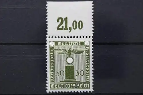 Deutsches Reich Dienst, MiNr. 164 Oberrand 21,00, postfrisch - 653118