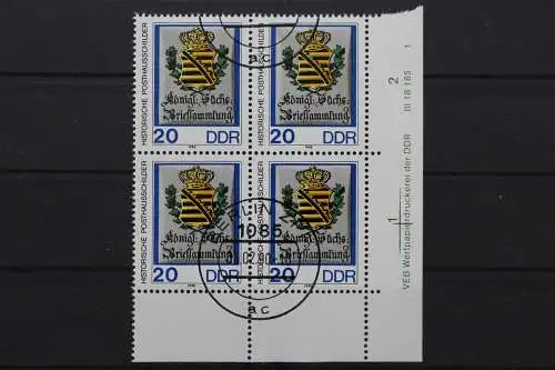 DDR, MiNr. 3303, Viererblock, Ecke rechts unten, DV 1, EST - 653292