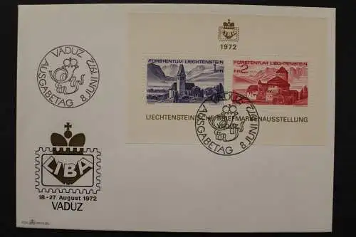 Liechtenstein, MiNr. Block 9, FDC - 653810