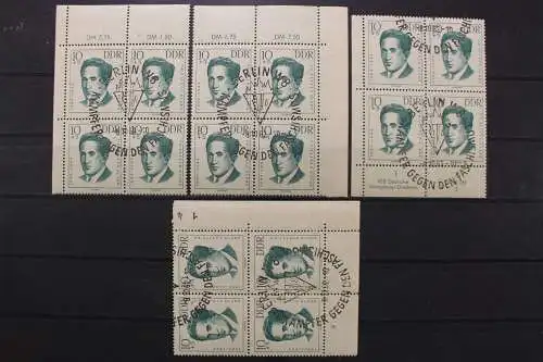 DDR, MiNr. 719, Viererblöcke, alle 4 Ecken, DV 2, ESST - 653366