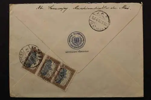 Ungarn, R-Brief ab Budapest nach Berlin, 1920 - 511974