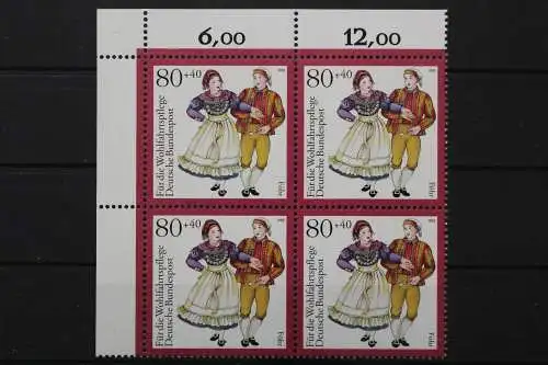 Deutschland, MiNr. 1697, 4er Block, Ecke links oben, postfrisch - 656067