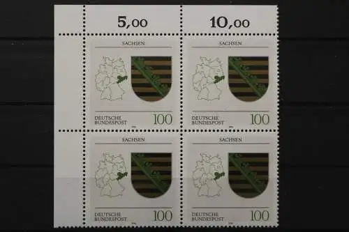 Deutschland, MiNr. 1713, Viererblock, Ecke li. oben, postfrisch - 656225