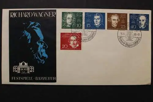 Bayreuth, Wagner Festspiele 1960 mit Deutschland MiNr. 315-319, SST - 511977