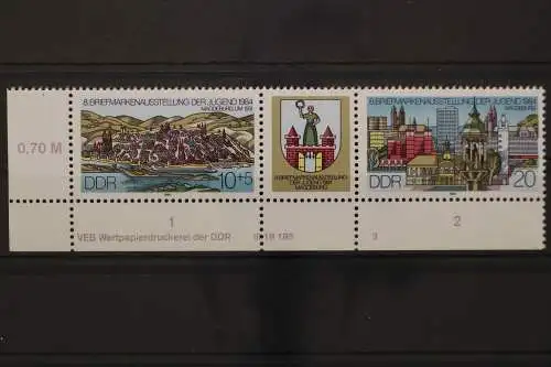 DDR, MiNr. 2903-2904 ZD, Ecke links unten, DV 3, postfrisch - 654265