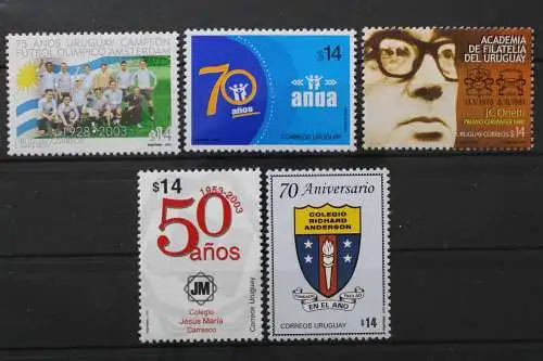 Uruguay, MiNr. 2746,2747,2749,2750+2751, postfrisch - 655689