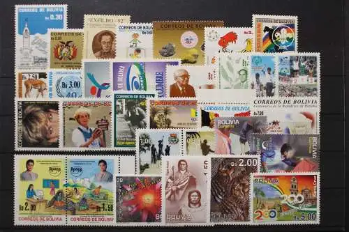 Bolivien, postfrische Partie mit 31 Briefmarken - 655763