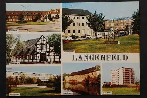 Langenfeld, Martin und Berliner Platz, Jugendheim, Schule, Haus Graven - 421146