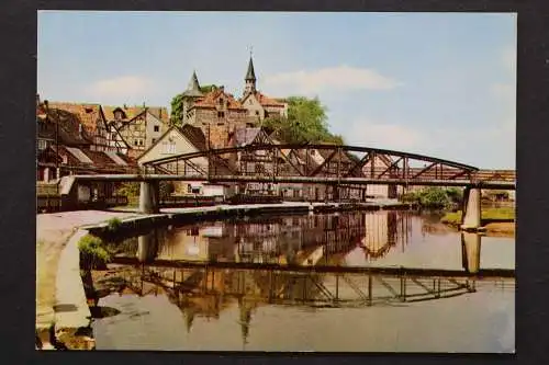 Eschwege, im Werraland, Blick auf den Schulberg, Brücke - 423308