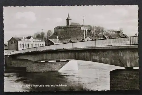 Siegburg, Neue Siegbrücke und Michaelsberg - 423405