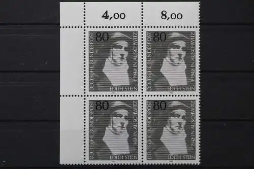 Deutschland, MiNr. 1162, Viererblock Ecke links oben, postfrisch - 656162