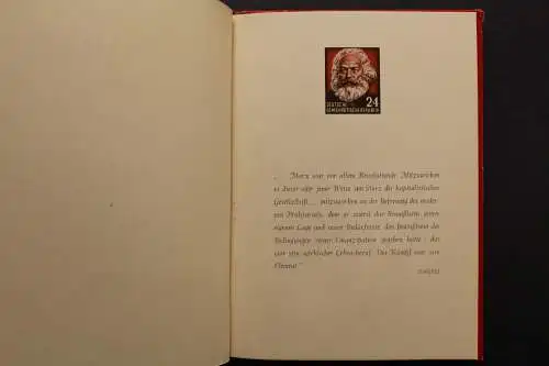 DDR, Karl-Marx-Jahr 1953, Gedenkbüchlein, ungebraucht - 656464