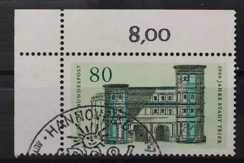 Deutschland (BRD), MiNr. 1197, Ecke links oben, gestempelt - 655223