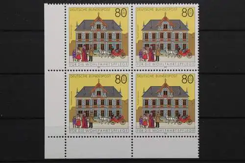 Deutschland, MiNr. 1566, Viererblock, Ecke li. unten, postfrisch - 656707