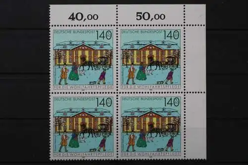 Deutschland, MiNr. 1568, Viererblock Ecke rechts oben, postfrisch - 656178