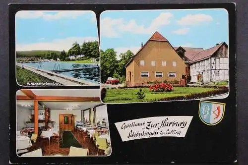 Schönhagen/Solling, Waldschwimmbad, Gasthaus "Zur Harburg", Wappen - 421299