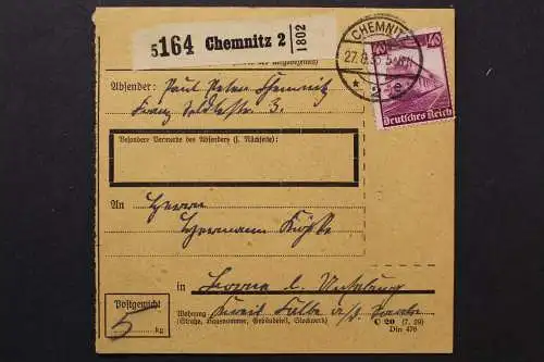 Deutsches Reich, MiNr. 583 auf Paketkarte - 511949