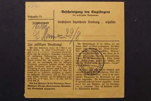 Deutsches Reich, MiNr. 583 auf Paketkarte - 511949