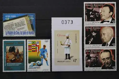 Uruguay, MiNr. 2784,3116,3115,3157,3201-3203, postfrisch - 655656