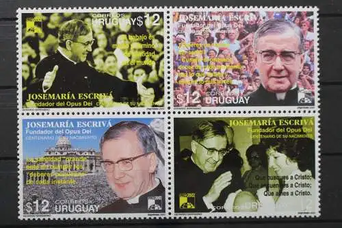 Uruguay, MiNr. 2648-2651 Viererblock, postfrisch - 655708