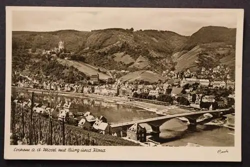 Cochem, an der Mosel, Teilansicht mit Burg und Kond - 421915