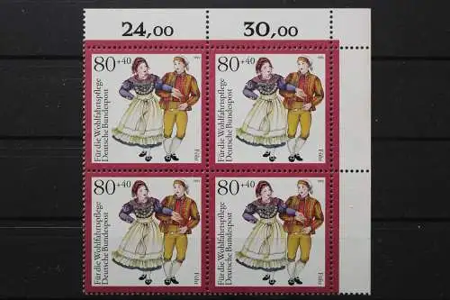 Deutschland, MiNr. 1697, 4er Block, Ecke rechts oben, postfrisch - 656065