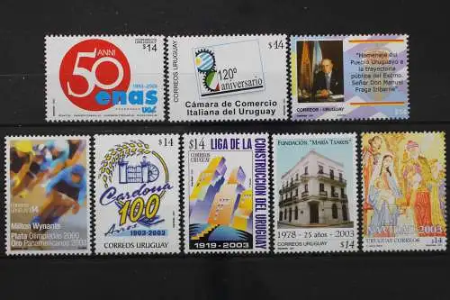 Uruguay, MiNr. 2764,2765,2766,2767,2768,2780,2781+2782, postfrisch - 655687