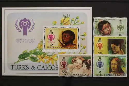 Turks- u. Caicos-Inseln, MiNr. 431-434 + Block 15, postfrisch - 657262