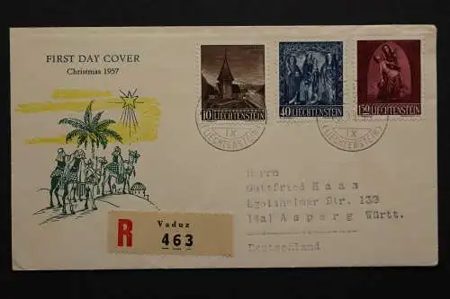 Liechtenstein, MiNr. 362-364, FDC - 657890