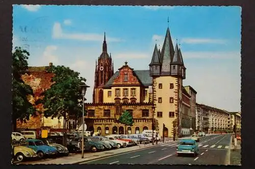 Frankfurt am Main, Saalhof mit Rententurm und Dom - 421561