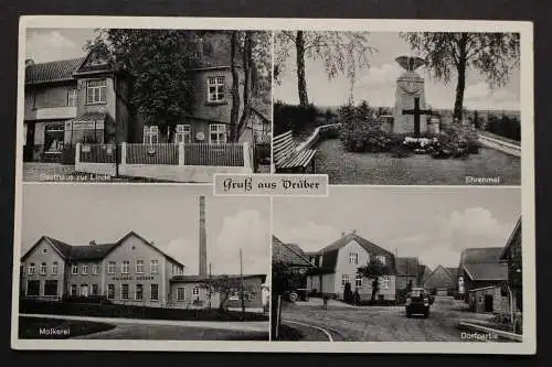 Drüber OT v. Einbeck, Gasthaus, Molkerei, Ehrenmal, Dorfpartie - 421986