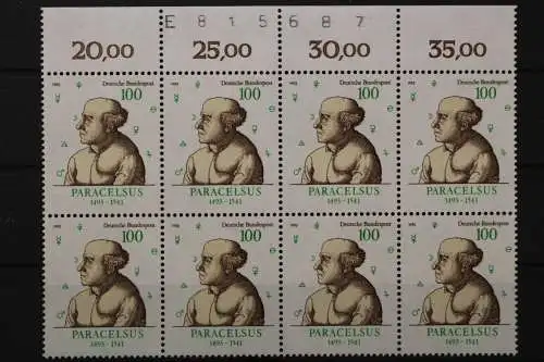 Deutschland, MiNr. 1704, 8er Block, Oberrand mit BZN, postfrisch - 656206