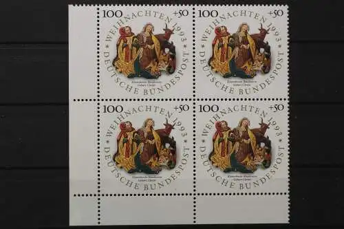 Deutschland, MiNr. 1708, Viererblock, Ecke li. unten, postfrisch - 656216