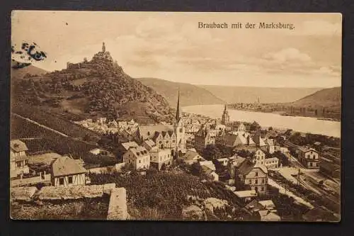 Braubach, Teilansicht mit der Marksburg - 421864